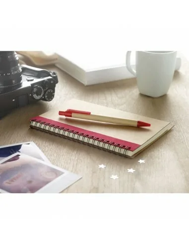 B6 recycled notebook with pen SONORA PLUS | IT3775