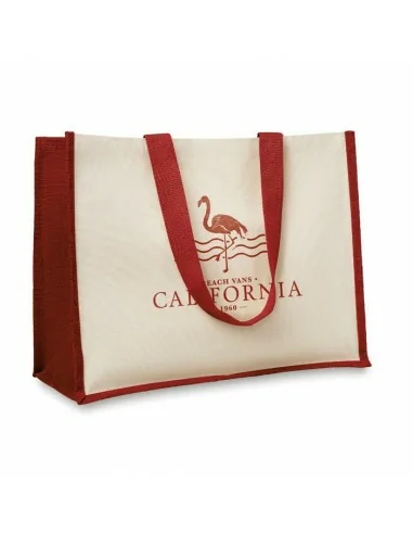 Jute and canvas shopping bag CAMPO DE FIORI | MO8967