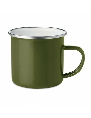 Metal mug with enamel layer PLATEADO | MO9756