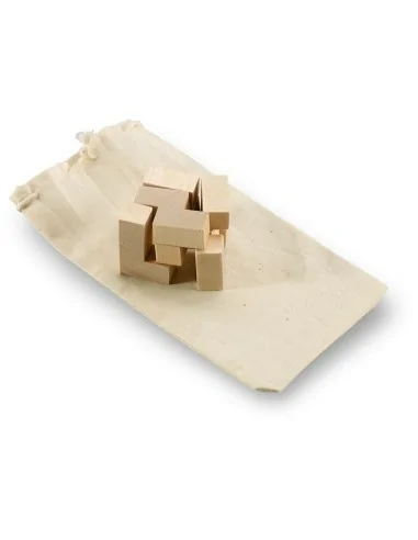 Wooden puzzle in cotton pouch TRIKESNATS | KC2585