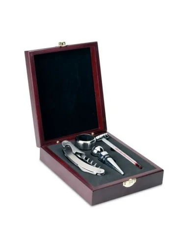 Set vino en caja de madera PREMIUM | IT2658