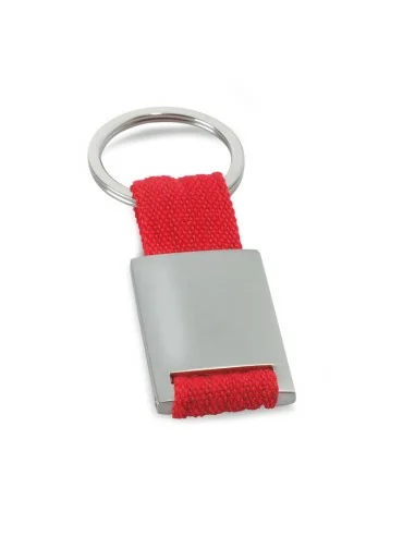 Metal rectangular key ring TECH