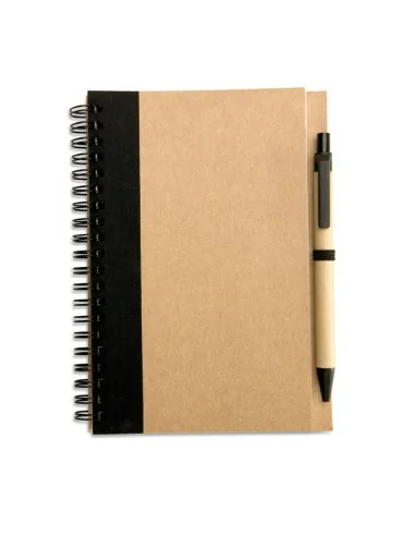 B6 recycled notebook with pen SONORA PLUS