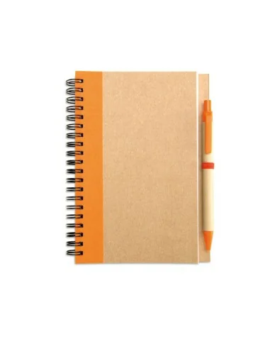 B6 recycled notebook with pen SONORA PLUS