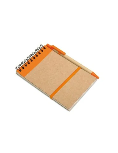 A6 recycled notepad with pen SONORA