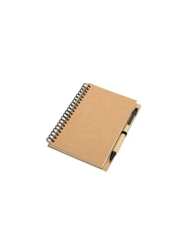 B6 Recycled notebook with pen BLOQUERO