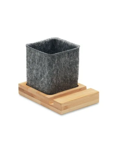 RPET felt pen pot phone stand OROSTAN