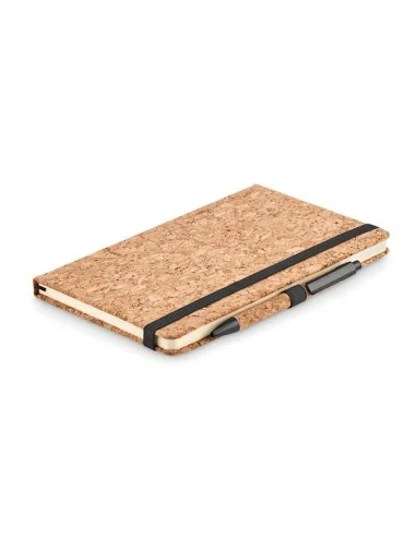 A5 cork notebook with pen SUBER SET