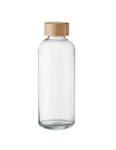 Glass bottle 650ml bamboo lid FRISIAN