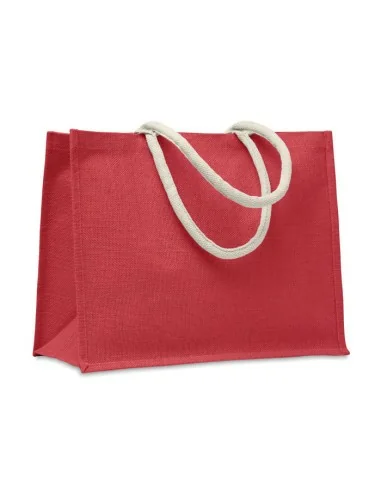 Jute bag with cotton handle AURA