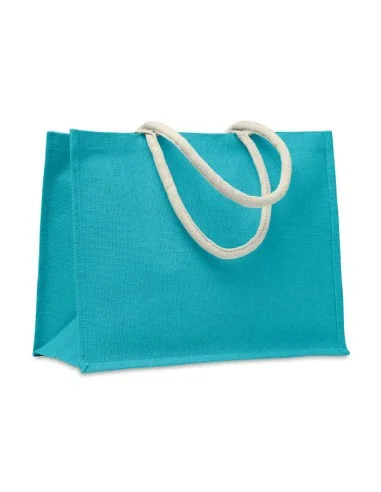 Jute bag with cotton handle AURA