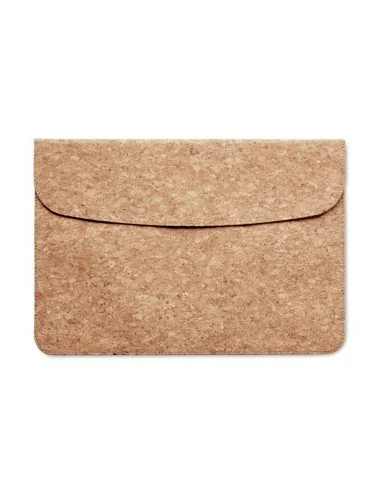 Cork laptop bag magnetic flap GRACE