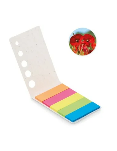 Seed paper page markers pad MEMO SEED