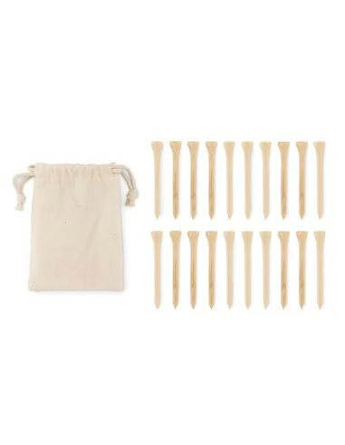 20 bamboo golf tees set BIRDIE