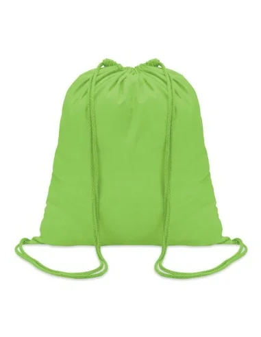 100gr/m² cotton drawstring bag COLORED