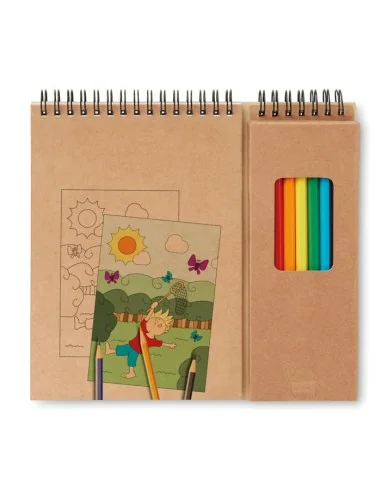 Colouring set with notepad COLOPAD