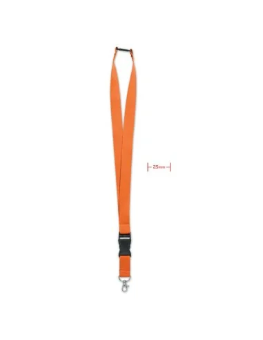 Lanyard with metal hook 25mm WIDE LANY