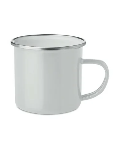 Metal mug with enamel layer PLATEADO