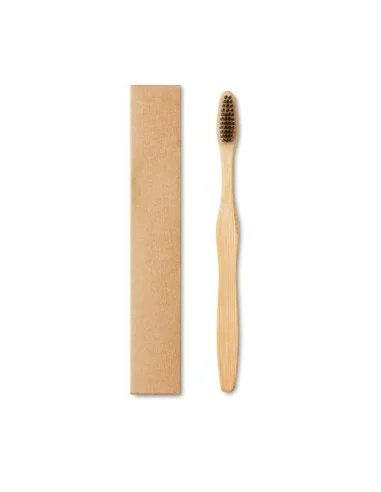 Bamboo toothbrush in Kraft box DENTOBRUSH